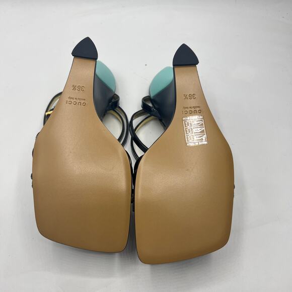 Gucci Tiger Head Accent Leather Sandals Size EU 36.5 US 6.5 - Picture 12 of 15